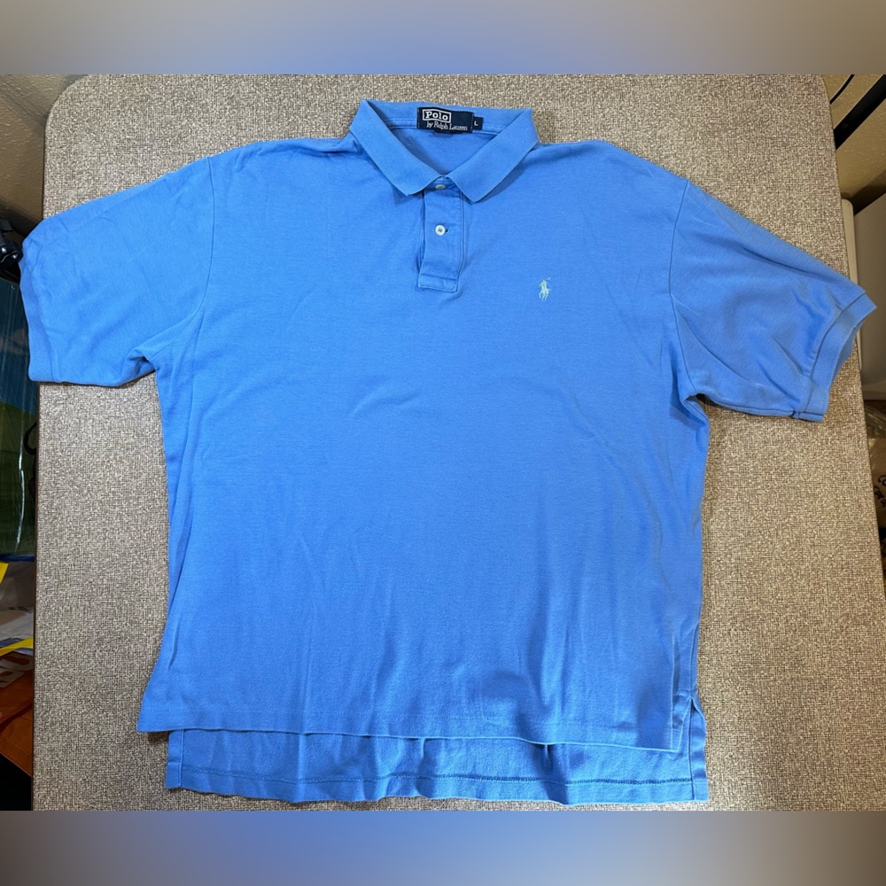 Vintage Y2K Polo Ralph Lauren Polo Shirt Mens L Large Very Baggy Ultra Soft